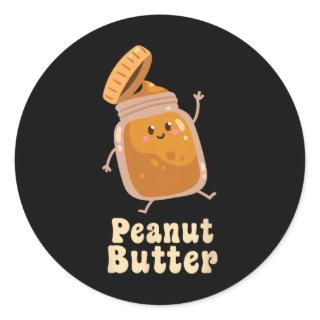 Peanut Butter and Jelly Matching Couple Halloween  Classic Round Sticker