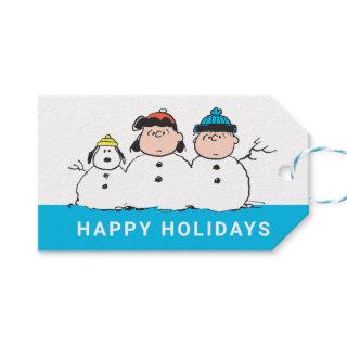 Peanuts | 3 Person Snowman Gift Tags