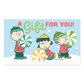 Peanuts | A Gift For You Rectangular Sticker
