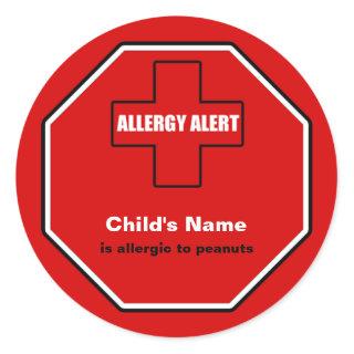 Peanuts Allergy Medical Alert Custom Sml Sticker