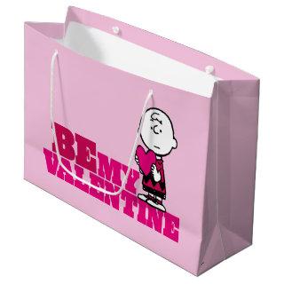 Peanuts | Charlie Brown Be My Valentine Large Gift Bag