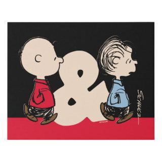 Peanuts | Charlie Brown & Linus Faux Canvas Print