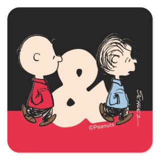 Peanuts | Charlie Brown & Linus Square Sticker