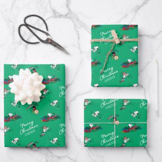 Peanuts | Christmas Gift Wrapping Pattern  Sheets