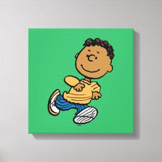 Peanuts | Franklin Running Canvas Print