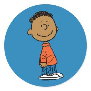 Peanuts | Franklin Smile Classic Round Sticker