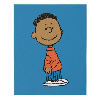 Peanuts | Franklin Smile Faux Canvas Print