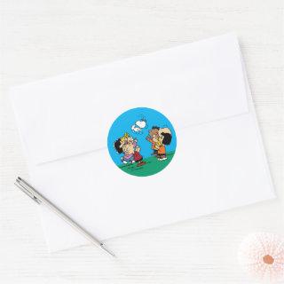 Peanuts | Friends Fun Classic Round Sticker