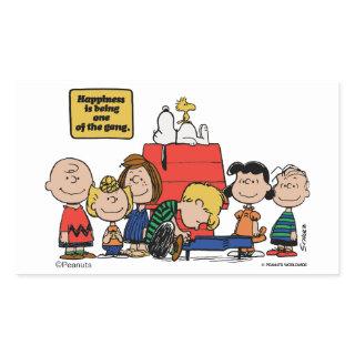 Peanuts | Happiness is Being One of the Gang Rectangular Sticker