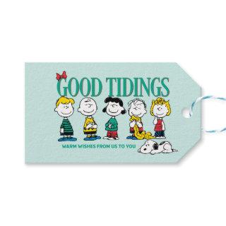 Peanuts | Holiday Good Tidings Gift Tags