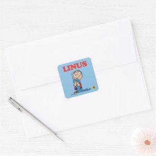 Peanuts | Linus Blanket Smile Square Sticker