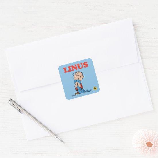 Peanuts | Linus Blanket Smile Square Sticker