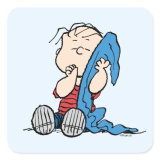 Peanuts | Linus & His Blanket Square Sticker