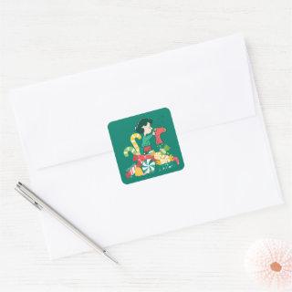 Peanuts | Lucy the More the Merrier Square Sticker
