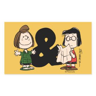 Peanuts | Peppermint Patty & Marcie Rectangular Sticker