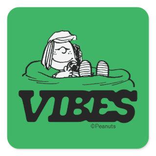 Peanuts | Peppermint Patty Vibes Square Sticker