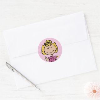 Peanuts | Sally Super Smile Classic Round Sticker