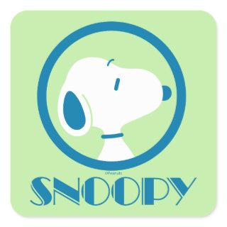 Peanuts | Snoopy Blue Deco Dreams Square Sticker