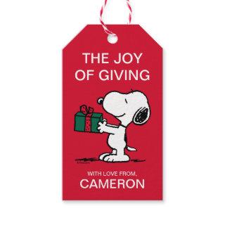 Peanuts | Snoopy Christmas Gift Giver Gift Tags