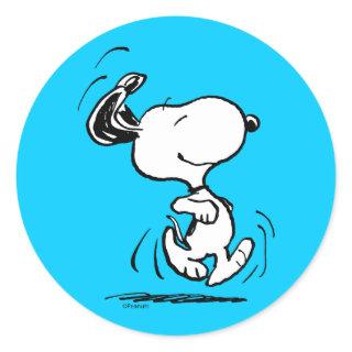 Peanuts | Snoopy Happy Dance Classic Round Sticker