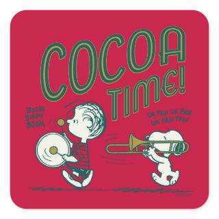 Peanuts | Snoopy & Linus Cocoa Time Square Sticker