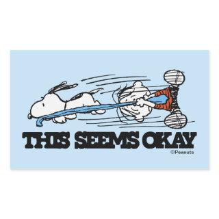 Peanuts | Snoopy & Linus Rectangular Sticker