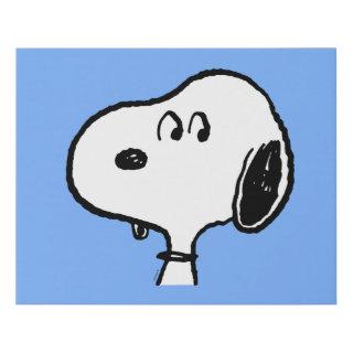 Peanuts | Snoopy Looks Faux Canvas Print