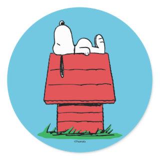 Peanuts | Snoopy Napping Classic Round Sticker
