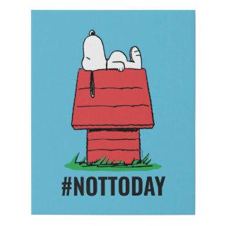 Peanuts | Snoopy Napping Faux Canvas Print