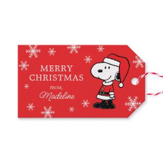 Peanuts | Snoopy Santa Claus Gift Tags