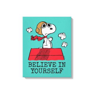 Peanuts | Snoopy the Flying Ace | Add Your Name Canvas Print