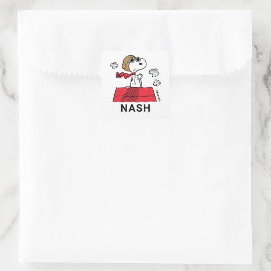 Peanuts | Snoopy the Flying Ace Square Sticker