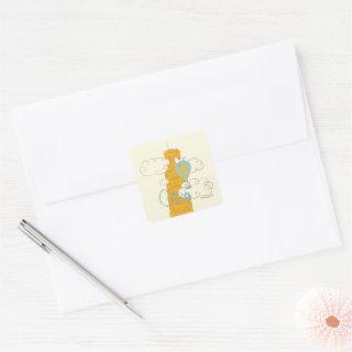 Peanuts | Snoopy & Woodstock Ciao Square Sticker