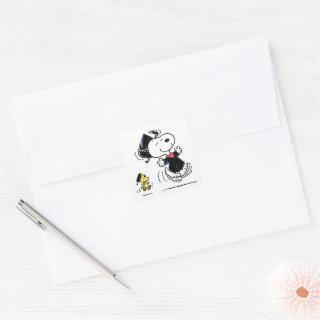 Peanuts | Snoopy & Woodstock Graduation Square Sticker