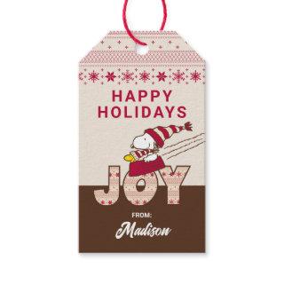 Peanuts | Snoopy & Woodstock Joy Sled Ride Gift Tags