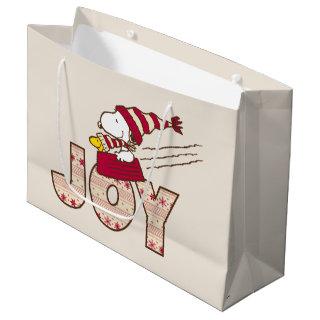 Peanuts | Snoopy & Woodstock Joy Sled Ride Large Gift Bag