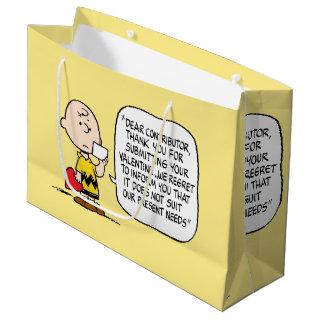 Peanuts | Valentine's Day | Charlie Brown Large Gift Bag
