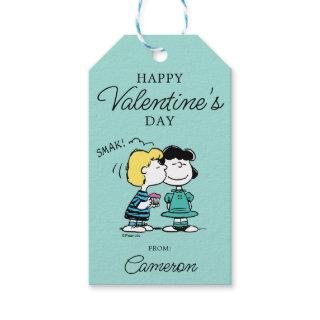 Peanuts | Valentine's Day | Lucy & Schroeder Kiss Gift Tags
