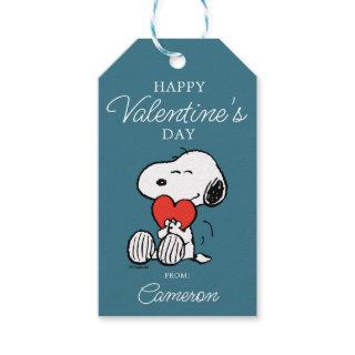 Peanuts | Valentine's Day | Snoopy Heart Hug Gift Tags