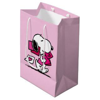 Peanuts | Valentine's Day | Snoopy With Valentines Medium Gift Bag