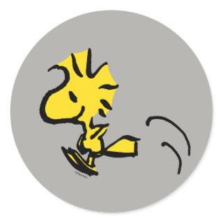 Peanuts | Woodstock Jumping Classic Round Sticker
