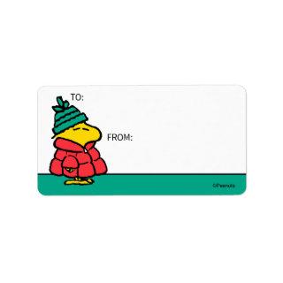Peanuts | Woodstock Puffy Winter Jacket Gift Tag