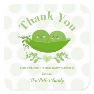 Peas in a Pod Baby Shower Thank You Sticker Labels