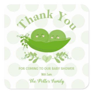 Peas in a Pod Baby Shower Thank You Sticker Labels