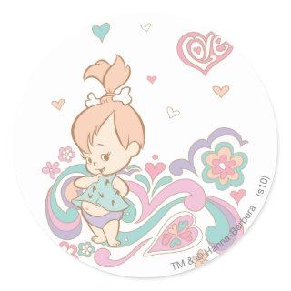 PEBBBLES™ Love Swirls Classic Round Sticker