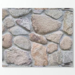 Pebble stone wall background