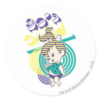 PEBBLES™ 80's Child Classic Round Sticker