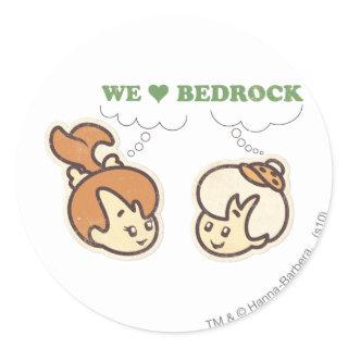 PEBBLES™ and Bam Bam Love Bedrock Classic Round Sticker