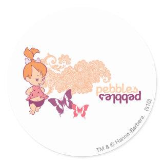 PEBBLES™ and Butterflies Classic Round Sticker