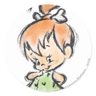 PEBBLES™ - Hand Drawn Sketch Classic Round Sticker